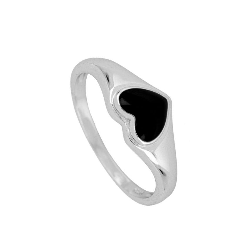 Herzsiegel RING, 925 Sterling Silber Ring