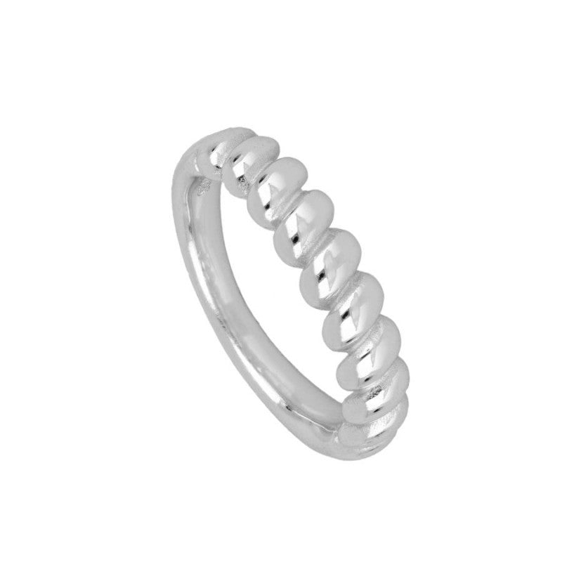 Croissant Ring, 925 Sterling Silber Ring