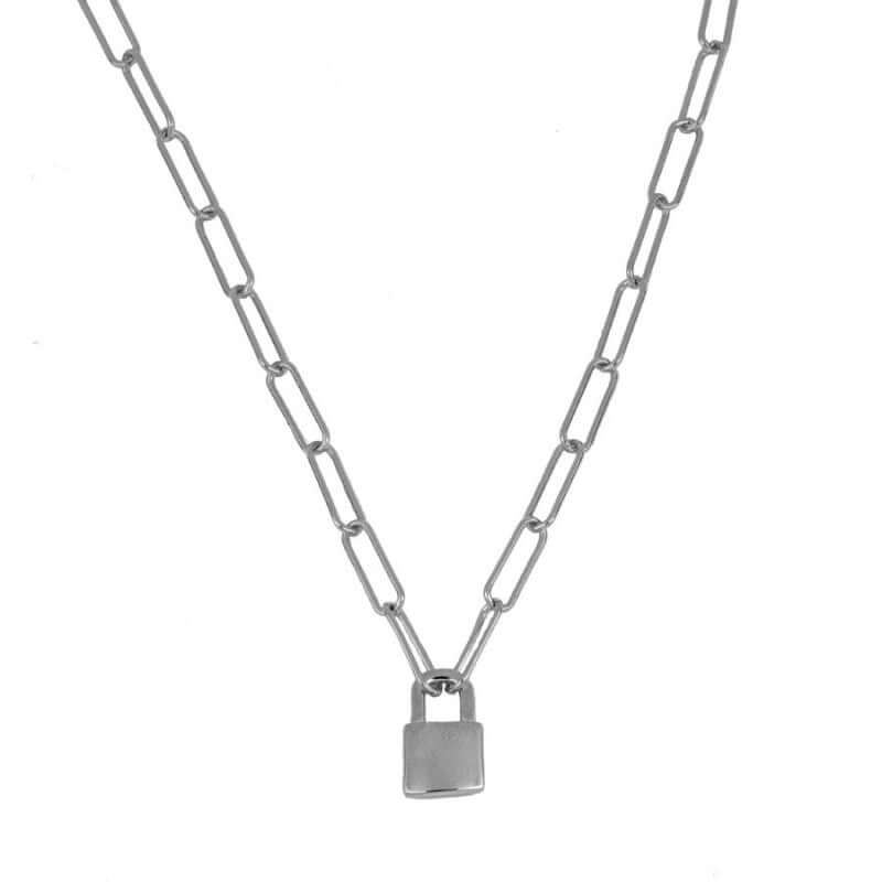 Schloss Kette | 925 Sterling Silber Halskette mit Anhänger