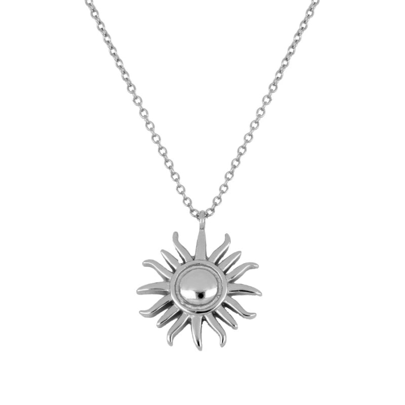 WILD SUN Halskette, 925 Sterling Silber Halskette 40-50cm